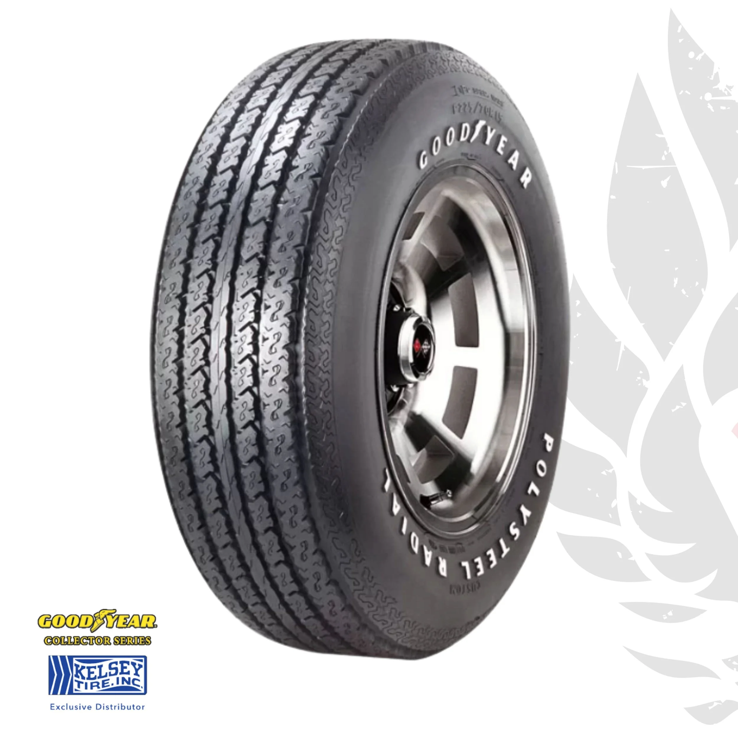 1973-78 Pontiac, GM Reproduction Goodyear GR70/15 Steelgard – RWL